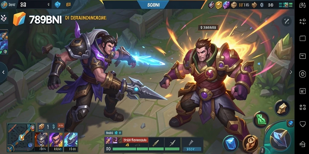 Gameplay intens di 789BNI dengan aksi seru di arena MOBA.