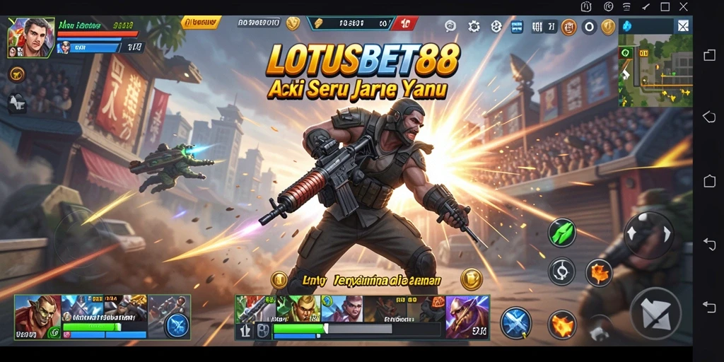 Screenshot dari gameplay LOTUSBET88 yang mendebarkan dan penuh aksi.