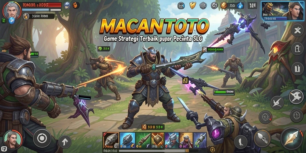 Screenshot gameplay menunjukkan aksi strategis yang mendebarkan di MACANTOTO.