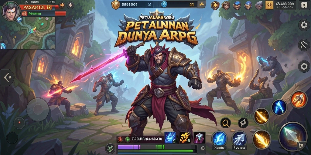 Tampilkan aksi seru dalam gameplay ARPG di PASAR123.