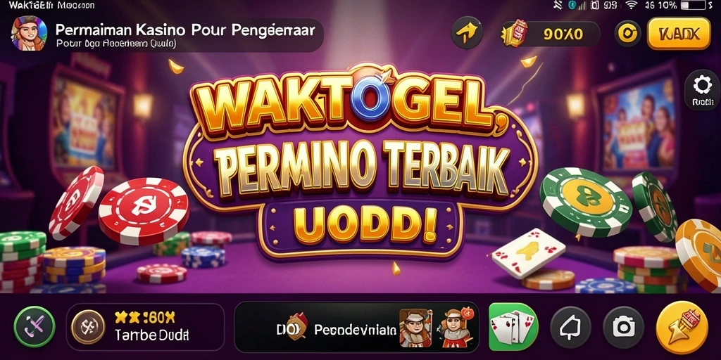 Tampilan menarik dan interface user-friendly dari WAKTOGEL.